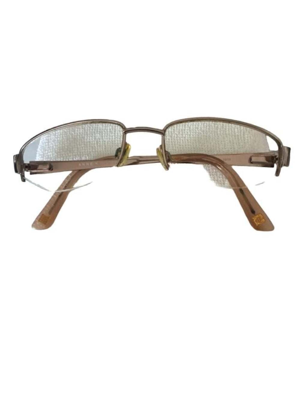 Anne Klein AK5001 Rose Gold Half-Rim Eyeglasses Frame